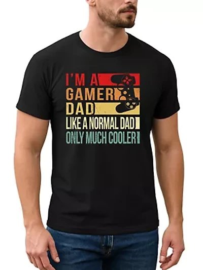 Gamer Dad Controller Tee for Cool Fathers