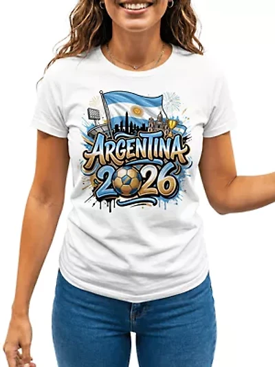 Argentina 2026 Soccer Cup Global Championship, Football Tee