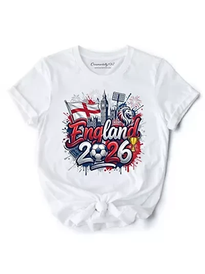England Soccer Cup Global Championship, Football Tee