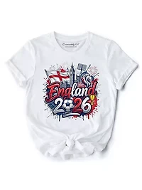 England Soccer Cup Global Championship, Football Tee