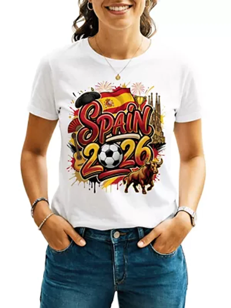 Spain Soccer Cup Global Championship, Football Tee