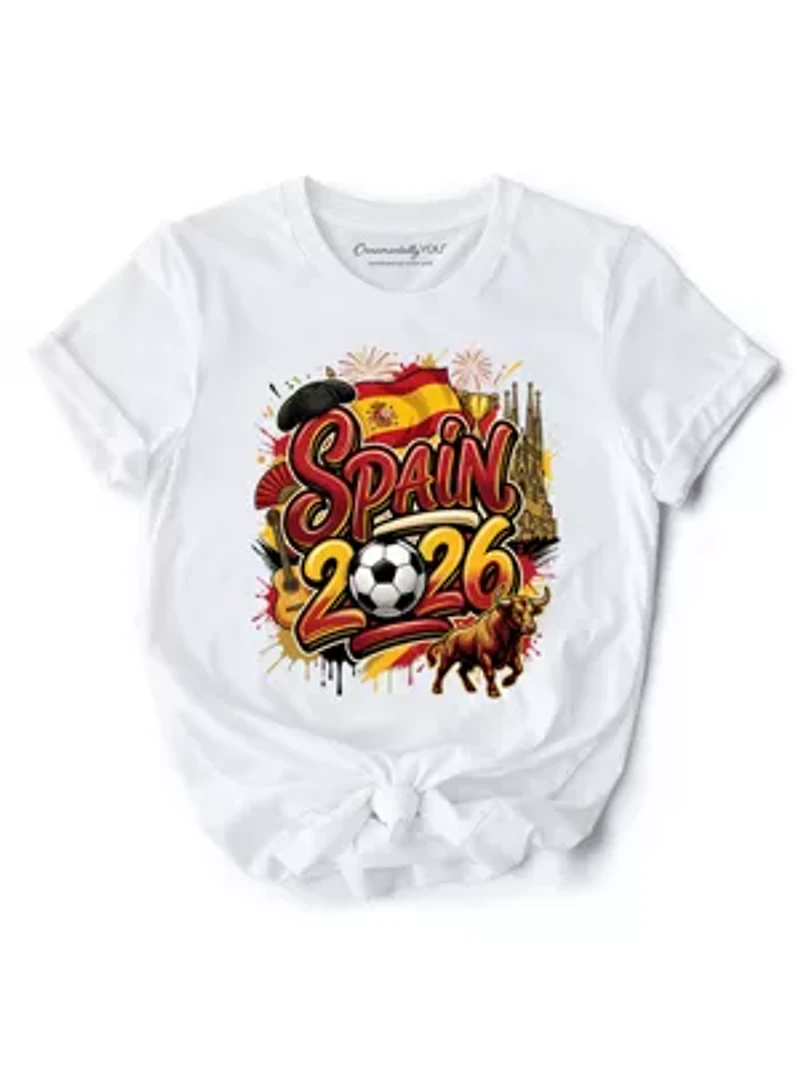 Spain Soccer Cup Global Championship, Football Tee