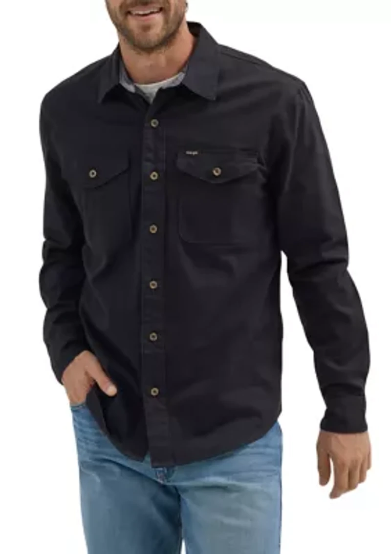 Men's Solid Twill Shirt