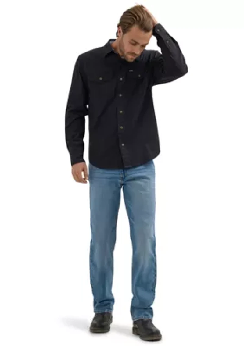 Men's Solid Twill Shirt