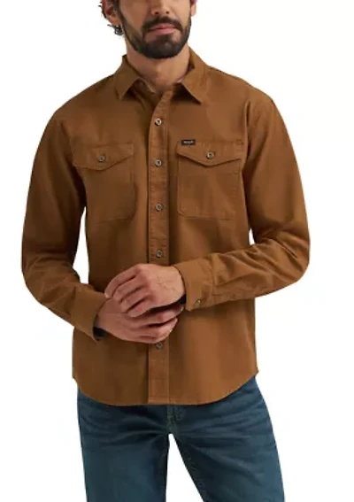 Men's Brushed Back Twill Shirt