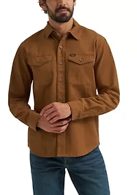 Men's Brushed Back Twill Shirt