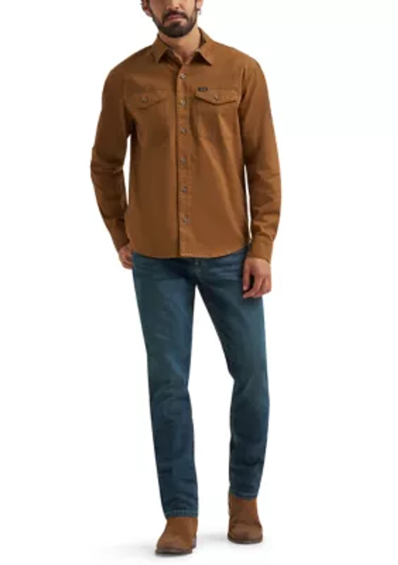 Men's Brushed Back Twill Shirt