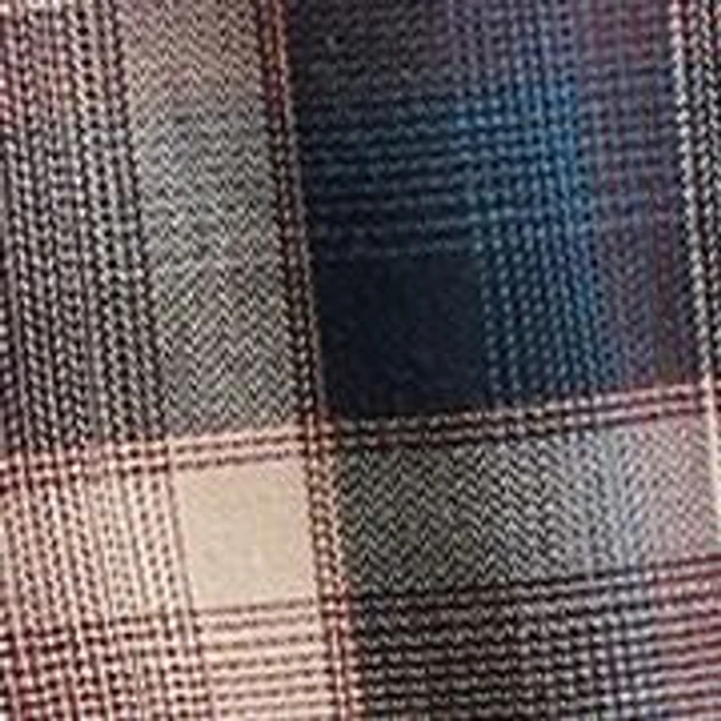 Men's Broken Twill Long Sleeve Plaid Shirt