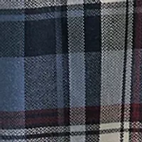 Men's Long Sleeve Broken Twill Plaid Printed Shirt