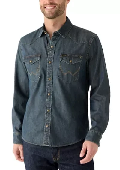 Men's Denim Button Up Shirt