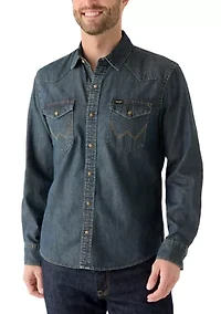 Men's Denim Button Up Shirt
