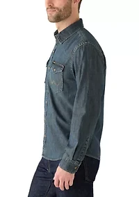 Men's Denim Button Up Shirt