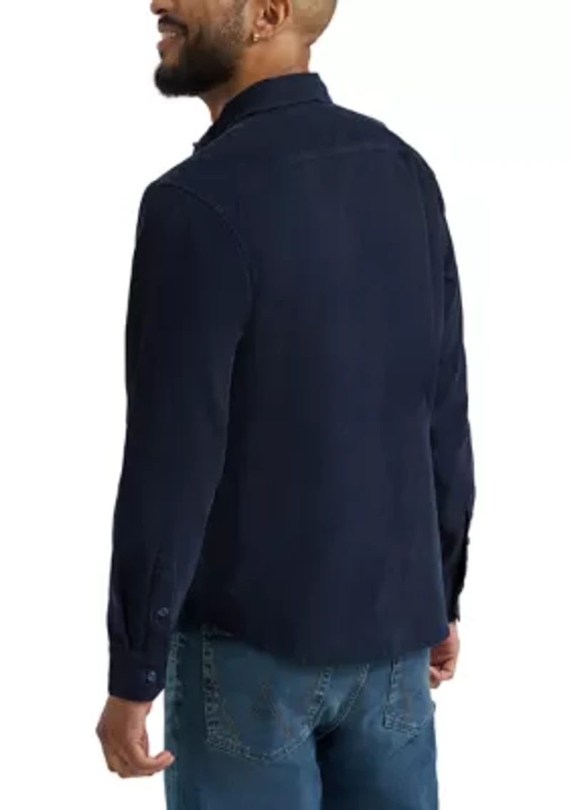 Men's Long Sleeve Corduroy Shirt