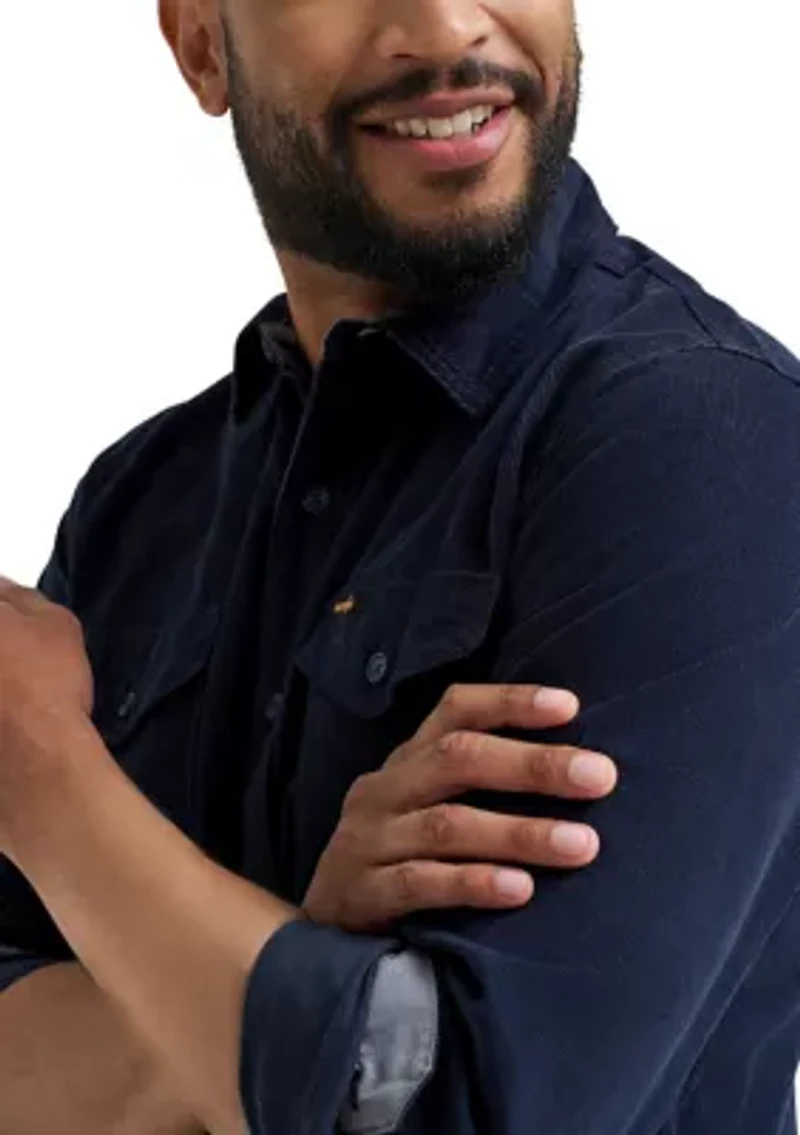 Men's Long Sleeve Corduroy Shirt