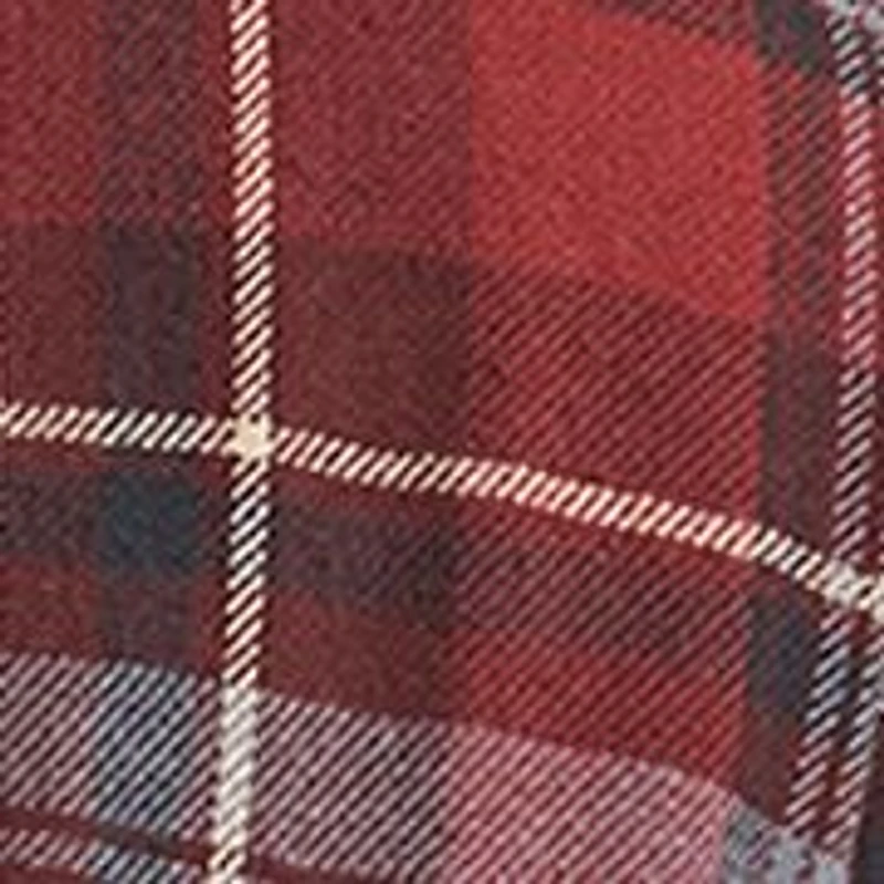 Men's Sherpa Lined Plaid Printed Shirt