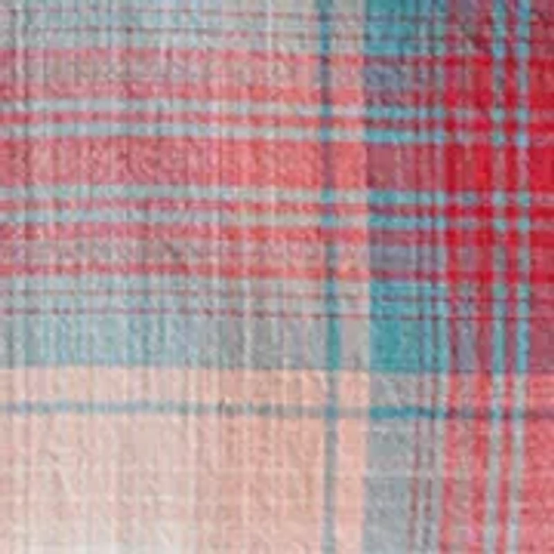 Men's Short Sleeve Slub Plaid Shirt