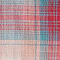 Men's Short Sleeve Slub Plaid Shirt