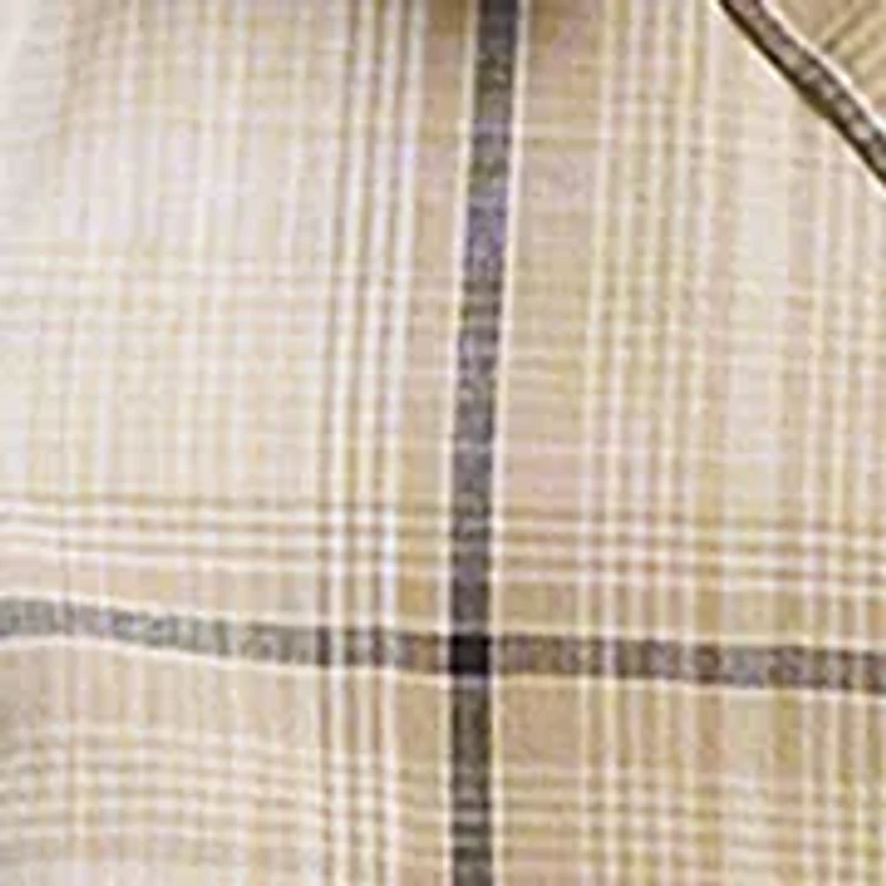 Men's Short Sleeve Slub Plaid Shirt