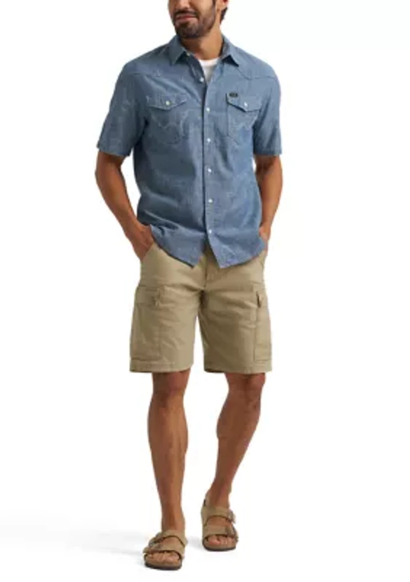 Men's Short Sleeve Chambray Shirt