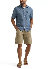 Men's Short Sleeve Chambray Shirt