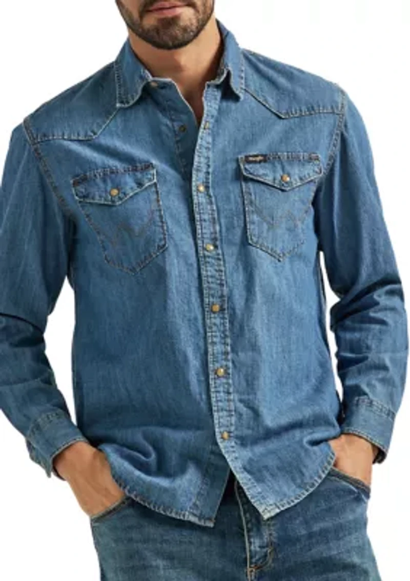 Men's Iconic Denim Button Down Shirt