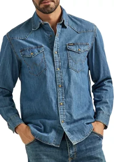 Men's Iconic Denim Button Down Shirt