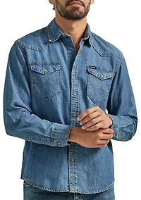 Men's Iconic Denim Button Down Shirt