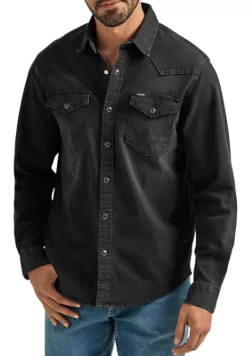 Men's Long Sleeve Iconic Denim Shirt