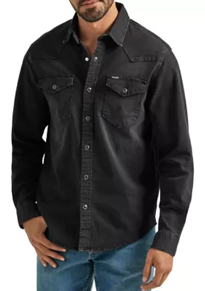 Men's Long Sleeve Iconic Denim Shirt