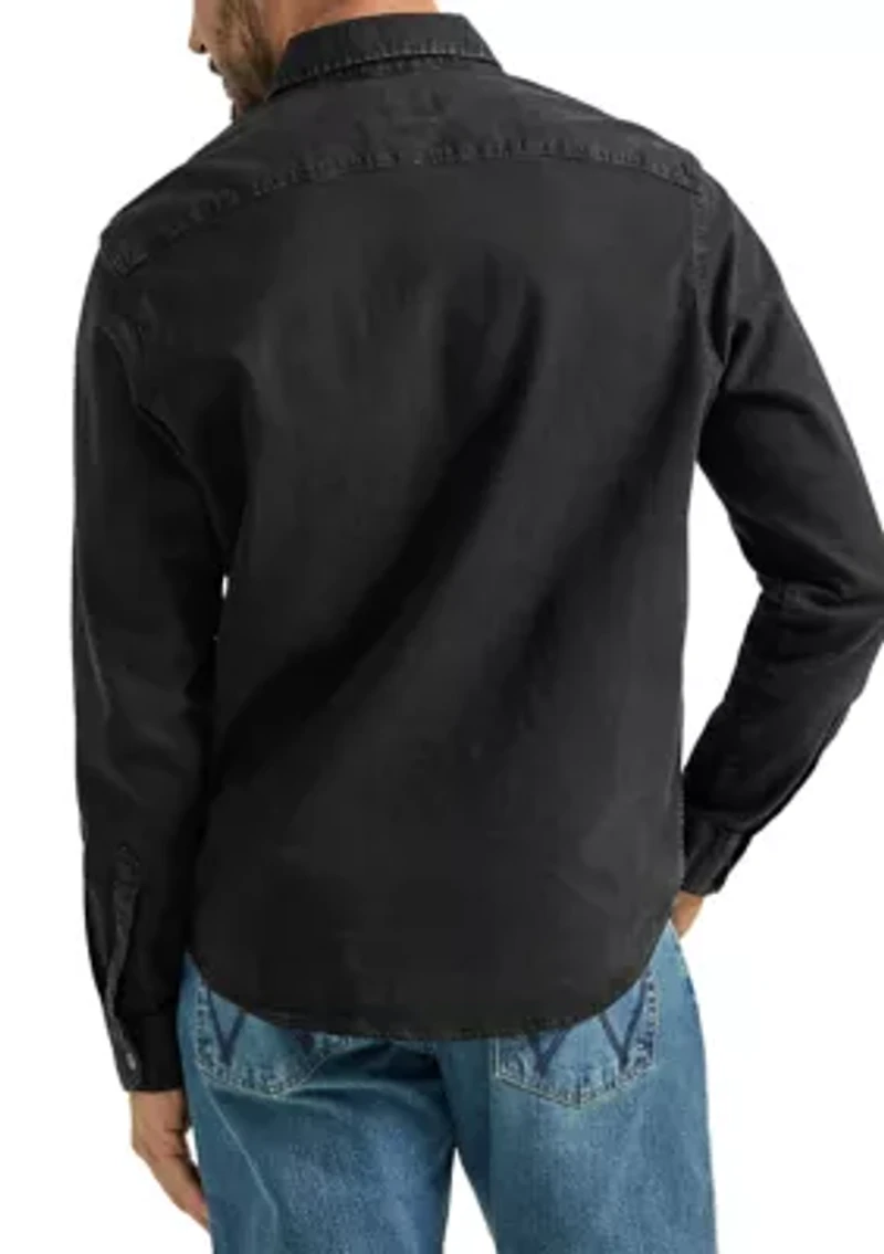 Men's Long Sleeve Iconic Denim Shirt