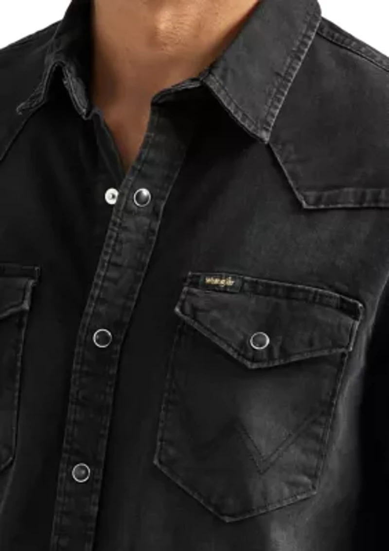 Men's Long Sleeve Iconic Denim Shirt