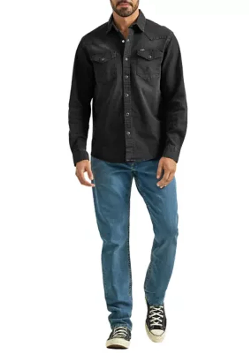 Men's Long Sleeve Iconic Denim Shirt