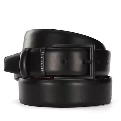 Black Reversible to Brown Leather Belt