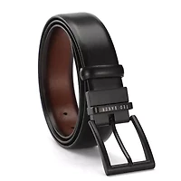 Black Reversible to Brown Leather Belt
