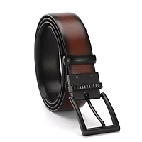 Black Reversible to Brown Leather Belt
