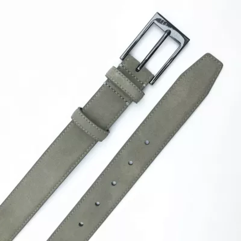 Grey Suede Leather Belt
