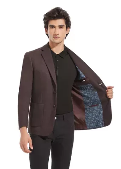 Burgundy Knit Jacket