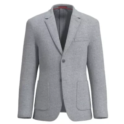 Grey Heather Pique Knit Sportcoat