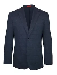Navy Windowpane Sport Coat