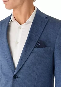 Men's Slim Fit Herringbone Sports Coat