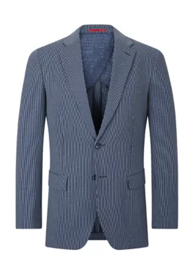 Men's Striped Knit Jacket