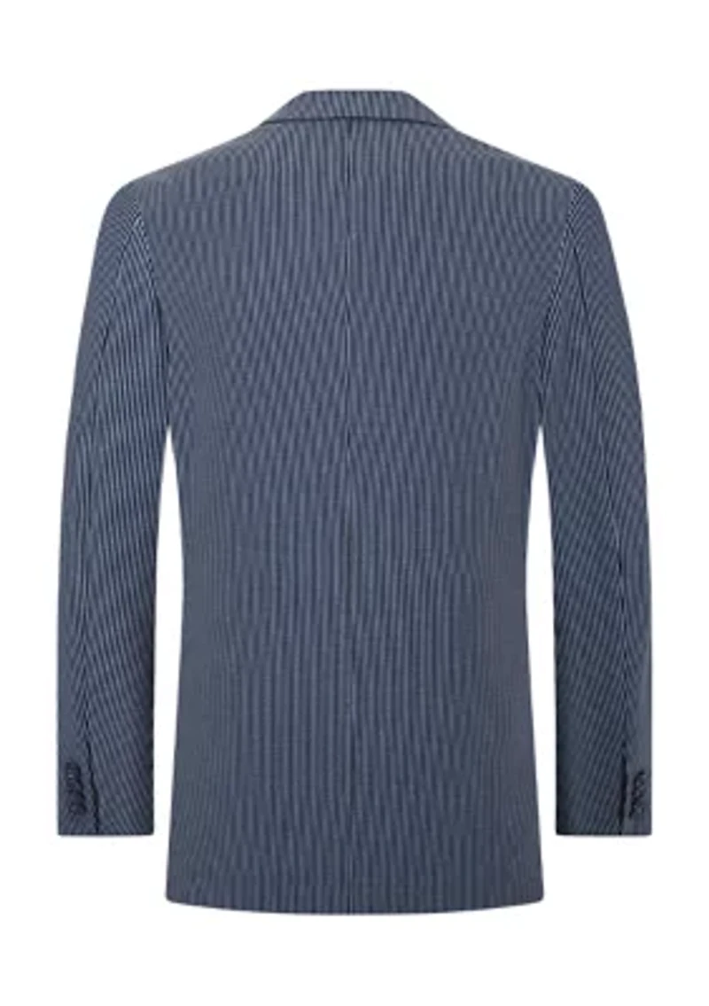 Men's Striped Knit Jacket