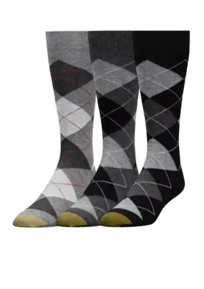 Set of 3 Carlyle Argyle Socks