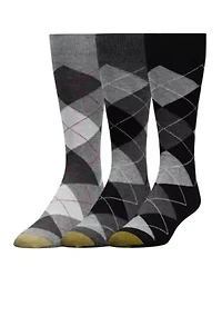 Set of 3 Carlyle Argyle Socks