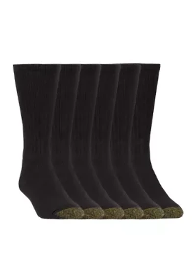6 Pack of Cotton Crew Socks