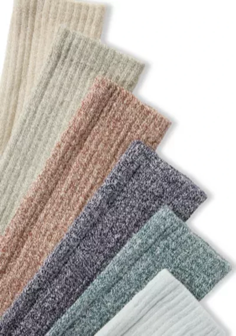 6 Pack of Cotton Crew Socks