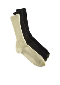 Big & Tall Fluffies 3 Pk Socks