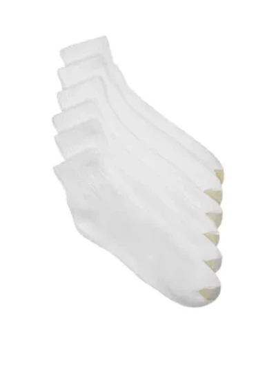Big & Tall 6-pack Quarter Athletic Socks