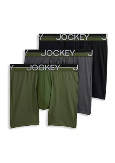 Infinite Cool Microfiber Stretch 5" Boxer Brief - 3 Pack