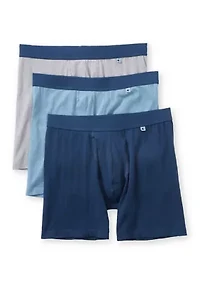 Hypersoft Mens 3 Pack Boxer Briefs